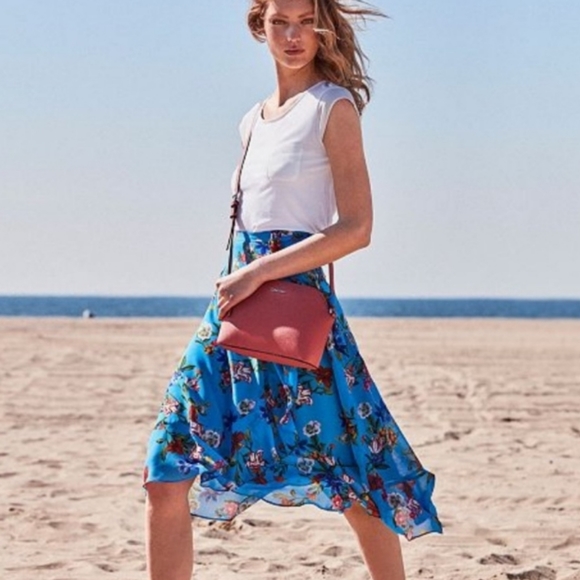 Calvin Klein Dresses & Skirts - Calvin Klein Faux Wrap Floral Skirt